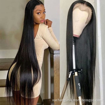 Cheap Wholesale Raw Indian Virgin soft Human Hair Hd Full Lace Frontal closure Wigs For Black Women Lace Front Human Hair Wig